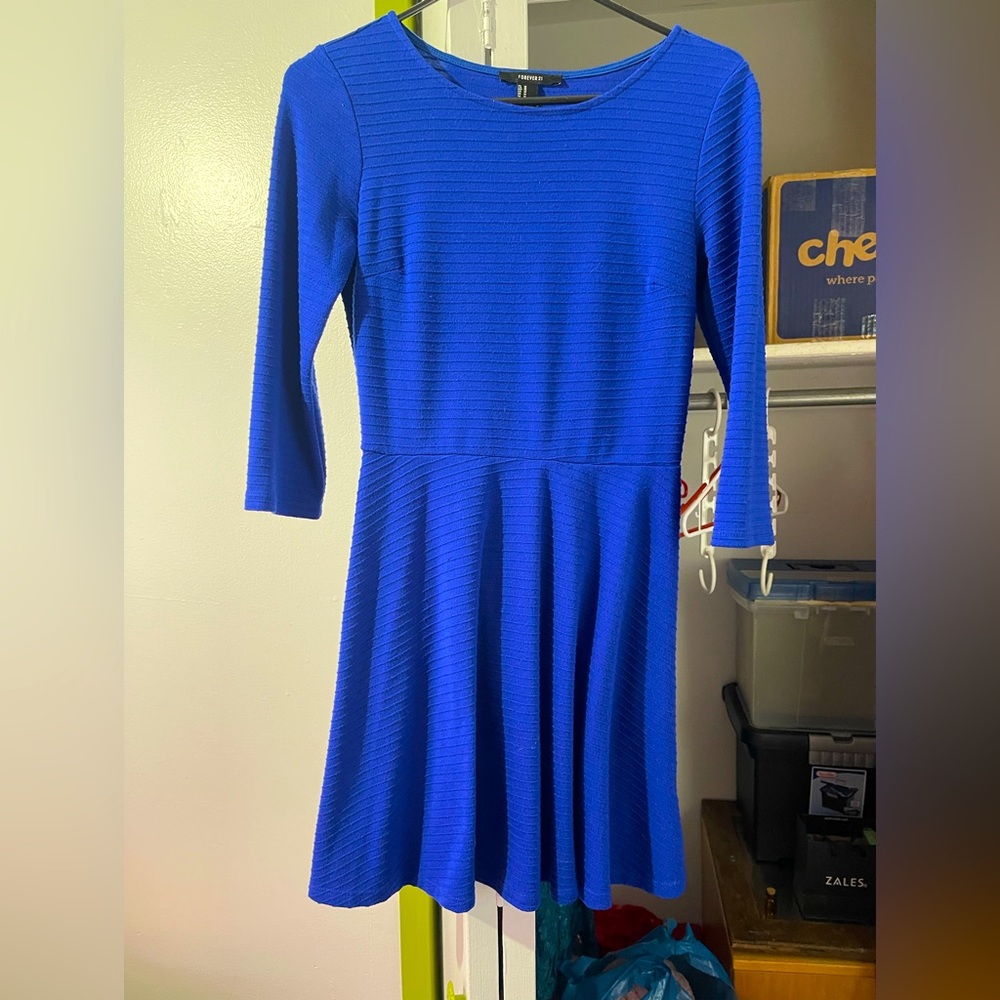 Blue dress, medium